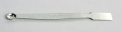 United Scientific™ Spatula, Stainless Steel, Flat And Spoon Ends